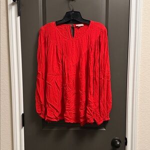 Knox Rose Vibrant Red Blouse